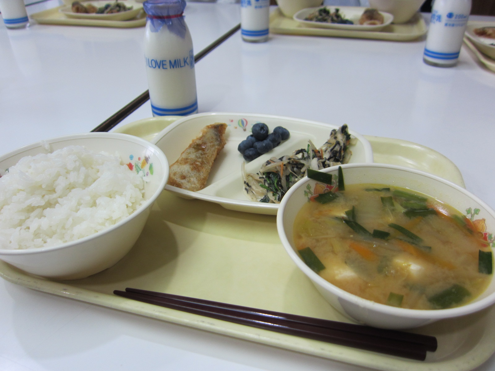 事前打ち合わせ時の給食